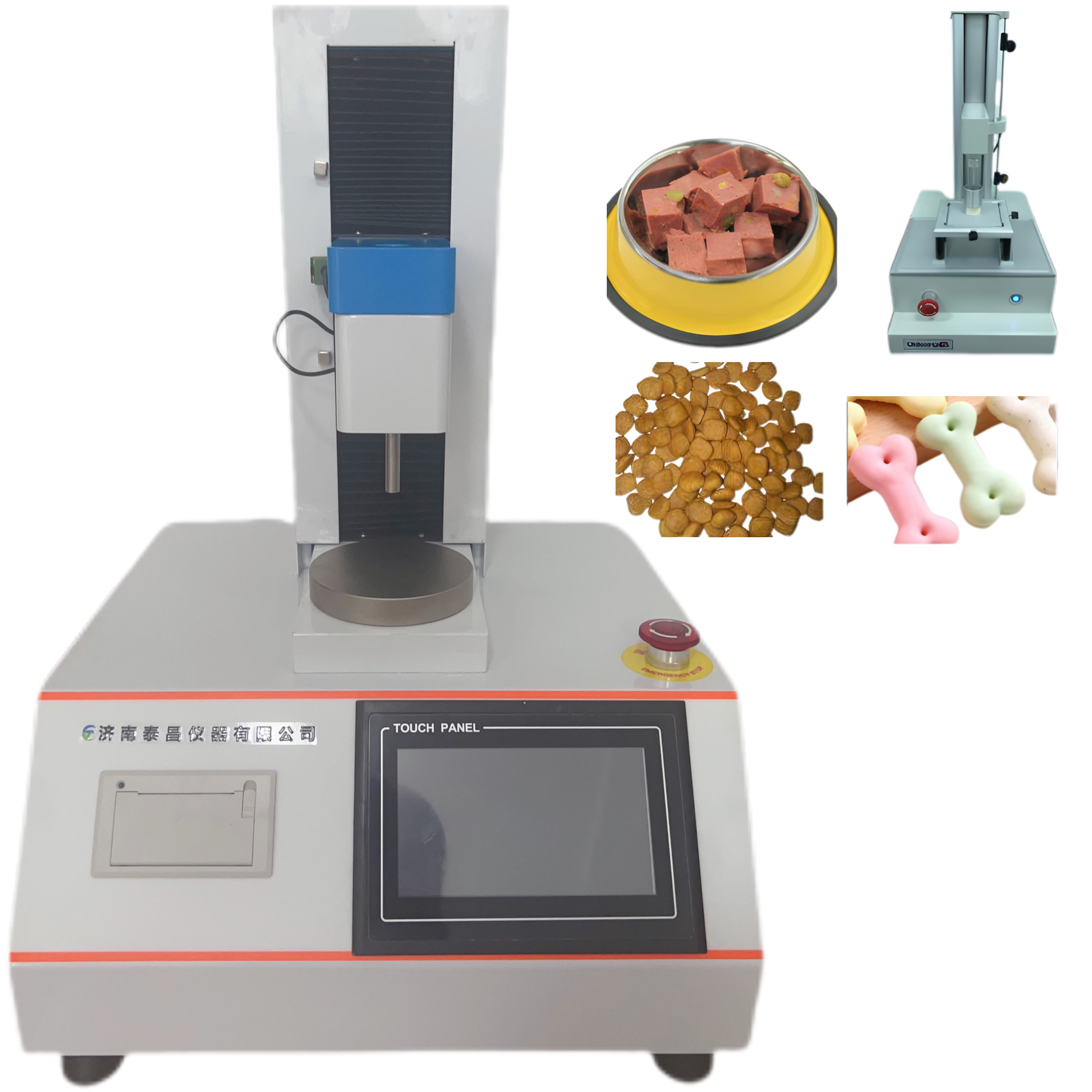 貓糧和狗糧的硬度 磨牙小饅頭的破裂強(qiáng)度 寵物餅干的硬度和脆性 潔齒棒的硬度、脆性和斷裂強(qiáng)度 果凍和布丁的彈性、Q 性 罐頭樣品或者香腸、火腿腸的硬度、彈性、回 復(fù)性、粘性和咀嚼性等指標(biāo)